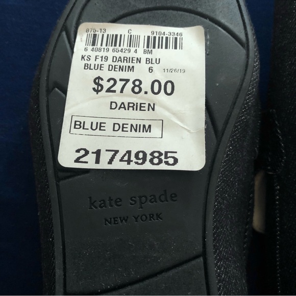 Kate Spade New York Darien Denim Loafer Blue Size 6 - Picture 5 of 9